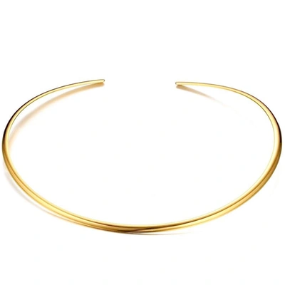 Liv Oliver 18k Gold Polished Collar Necklace