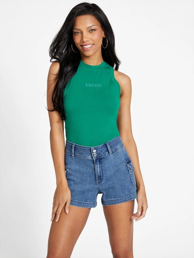Guess Factory Eco Hula Tank Top In Green