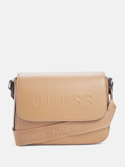 Guess Factory Peters Crossbody In Beige