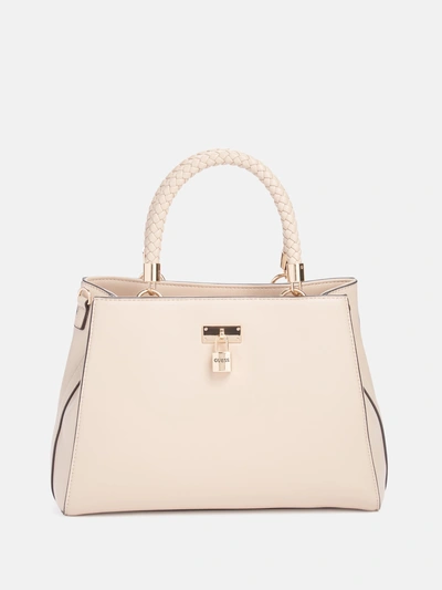 Guess Factory Clover Creek Satchel In Pink