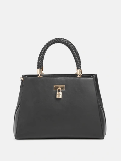 Guess Factory Clover Creek Satchel In Black