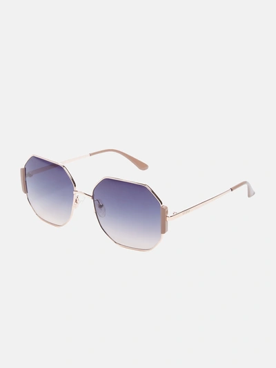 Guess Factory Geometric Tortoiseshell Sunglasses In Multi