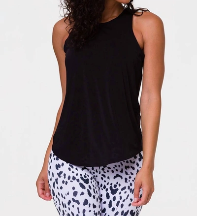 Onzie Twisted Tank Top In Black