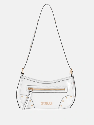 Guess Factory Dementri Shoulder Bag In White