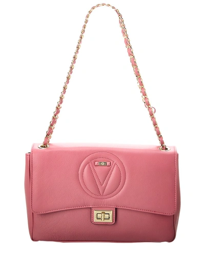 Valentino By Mario Valentino Posh Signature Leather Shoulder Bag In Pink