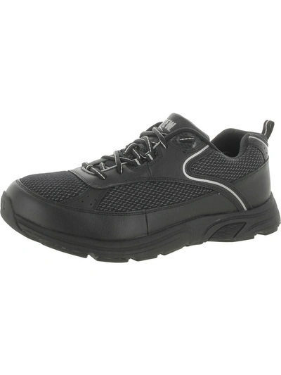 Drew Athena Womens Leather Fitness Running Shoes In Black
