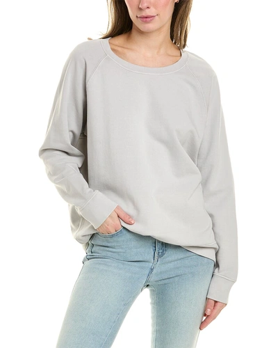 Onia Garment Dye Oversized Crewneck Sweatshirt In Grey