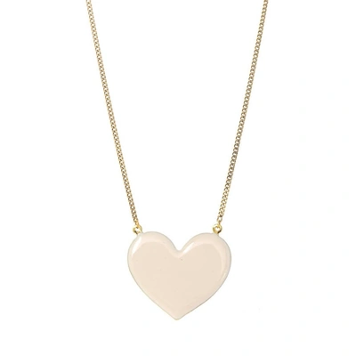 Tova Falling For You Necklace In Pink In Gold