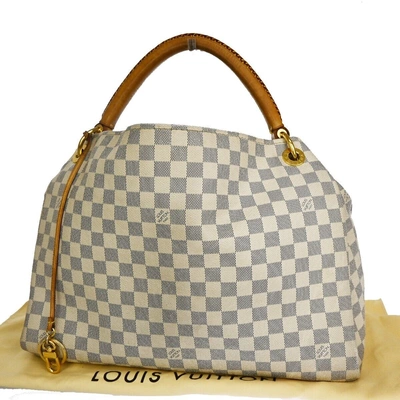Pre-owned Louis Vuitton Artsy Canvas Shoulder Bag () In White