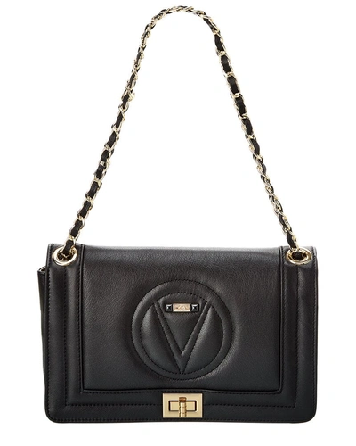 Valentino By Mario Valentino Bella Diamond Leather Crossbody In Black