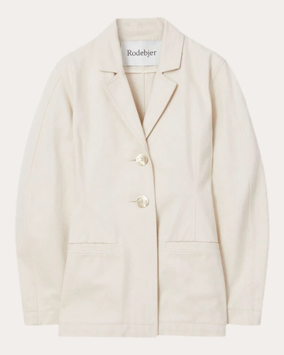 Rodebjer Women's Caria Cotton Canvas Jacket In White