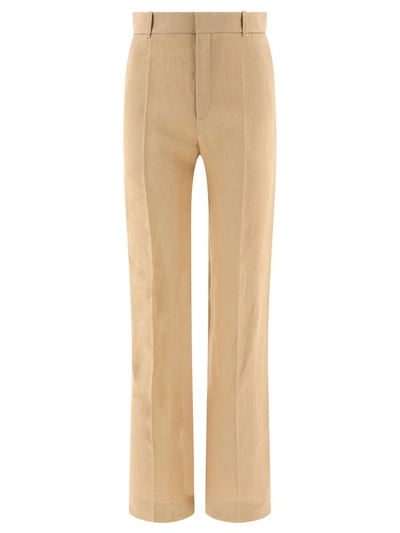 Chloé High-waist Tailored Trousers In Tan