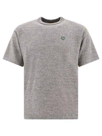 Human Made "heart Badge" T-shirt In Grey