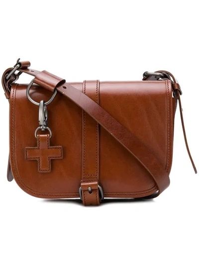 A.f.vandevorst Cross Tag Shoulder Bag In Brown