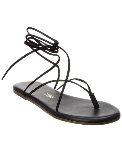 Tkees Lilu Leather Sandal In Black