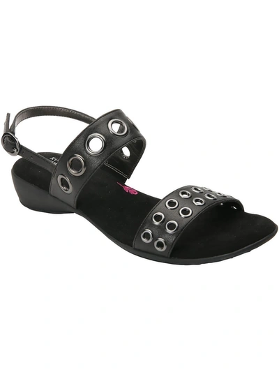 Ros Hommerson Meredith Womens Heeled Buckle Strappy Sandals In Multi