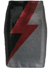 Balmain Embellished Thunder Skirt - Black