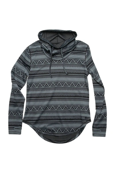 Kavu Skylar Cowl Neck Sweater In Stormy Weather In Grey