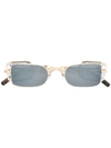 Matsuda Square Tinted Sunglasses In Metallic
