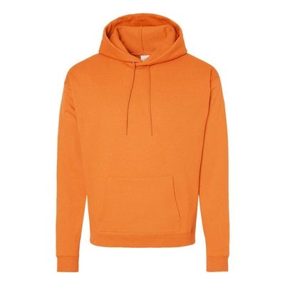 Hanes Ecosmart Hooded Sweatshirt In Orange