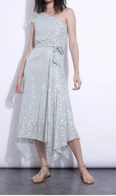 Karina Grimaldi Letizia Maxi Dress In Mint In Silver