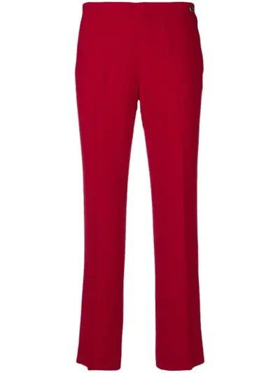 Giambattista Valli Tailored Cropped Trousers In Red