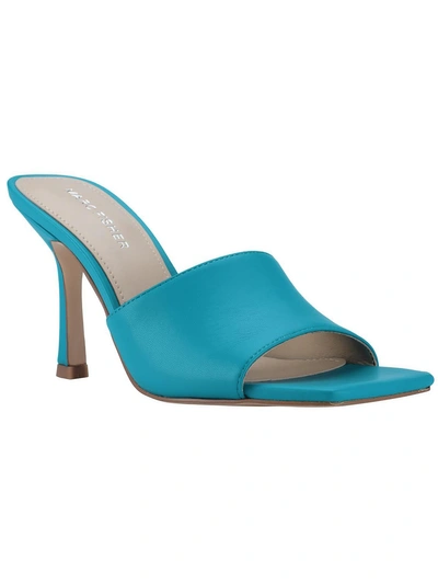 Marc Fisher Danria Womens Solid Peep-toe Heels In Blue