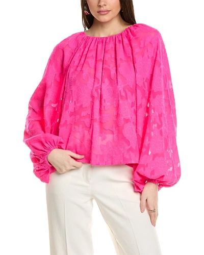 Bcbgmaxazria Balloon Sleeve Top In Pink