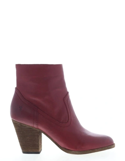 Frye Essa Ankle Boot In Ruby In Red
