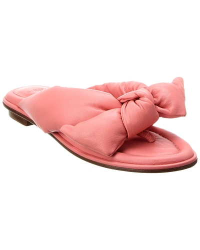 Alexandre Birman Soft Clarita Leather Sandal In Pink
