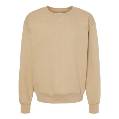 Hanes Ultimate Cotton Crewneck Sweatshirt In Beige