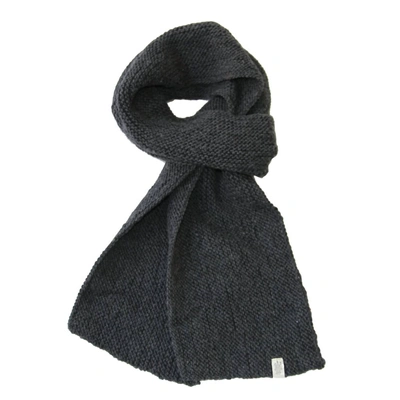 Nirvanna Designs Roam Scarf In Charcoal In Black