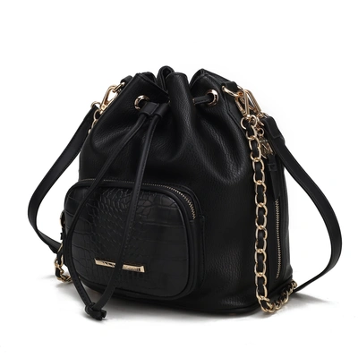 Mkf Collection By Mia K Azalea Bucket Shoulder Handbag For Women In Black