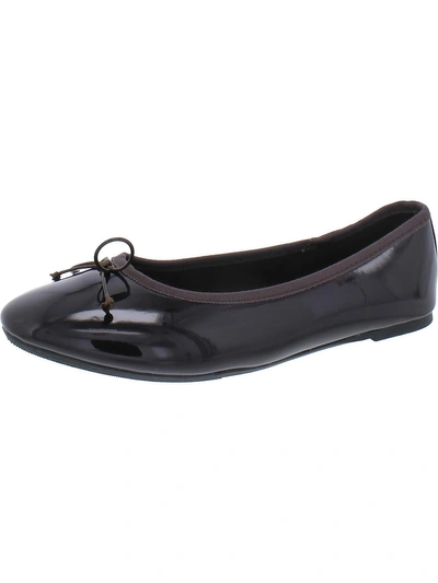 Feversole Womens Bow Slip On Loafers In Black