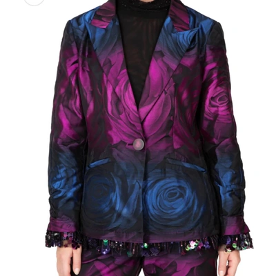 Berek Rose Garden And Lace Jacket In Purple In Pink