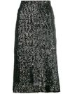 Gianluca Capannolo Sequin Embroidered Skirt In Black