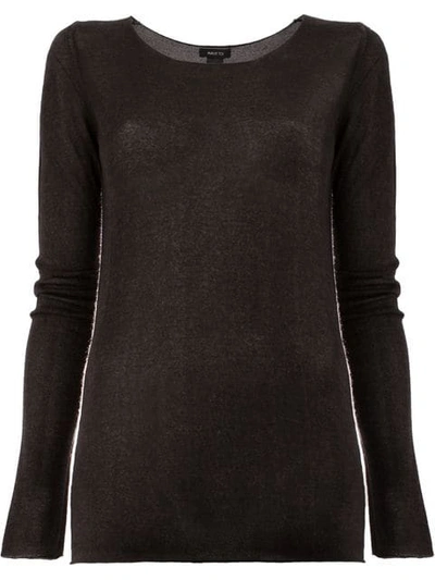 Avant Toi Fine Knit Sweater - Black