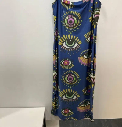 Bululu Paola Evil Eye Dress In Blue