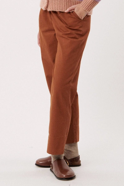 Frnch Charlie Pants In Ochre In Brown