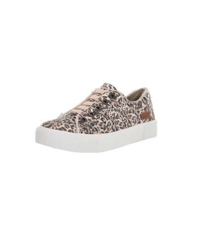 Blowfish Women's Catch Sneaker In Natural Pongo Cat Canvas In Brown