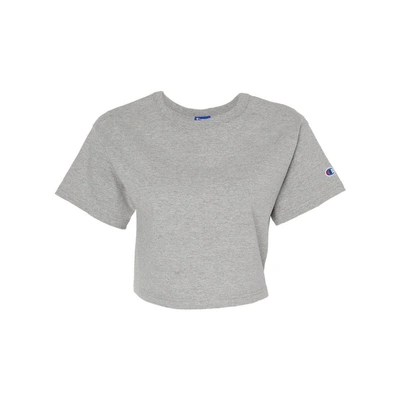 Champion Women's Heritage Jersey Crop T-shirt In Grey