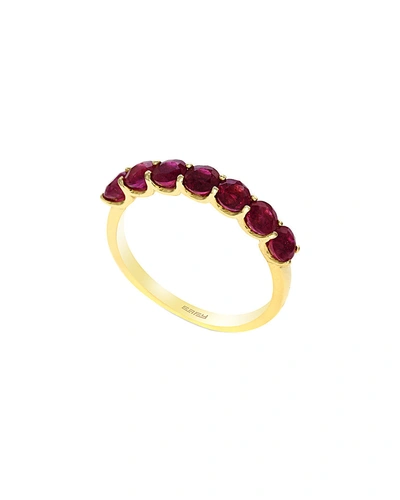 Effy Fine Jewelry 14k 1.66 Ct. Tw. Ruby Ring In Red