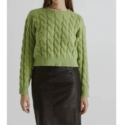 Mod Ref Becks Sweater In Apple Green