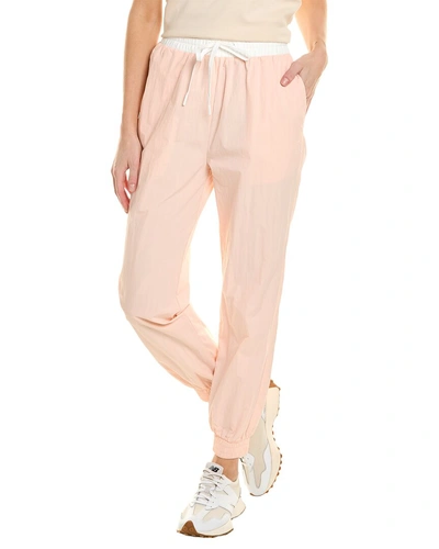 Onia Mixed-material Jogger Pant In Pink