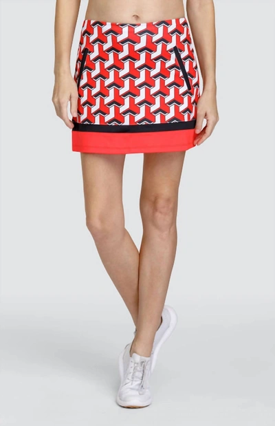 Tail Clayton Skort In Astro Geo In Red