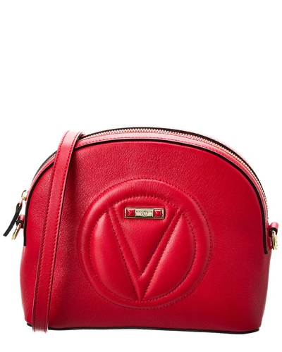 Valentino By Mario Valentino Diana Signature Leather Crossbody In Red