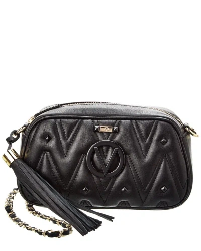 Valentino By Mario Valentino Bella Diamond Leather Crossbody In Black