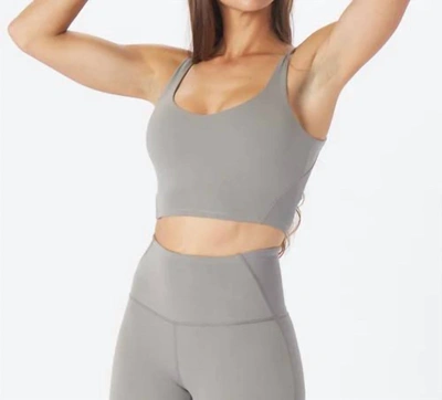 Glyder Tone Up Bra In Silver Fog In Grey