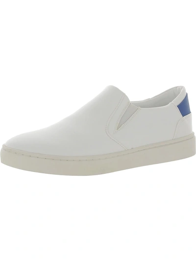 Thousand Fell Womens Faux Leather Slip-on Casual And Fashion Sneakers In White