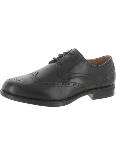 Florsheim Midtown Mens Leather Lace-up Oxfords In Black